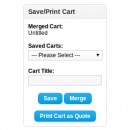 Save Cart / Print Cart as Quote